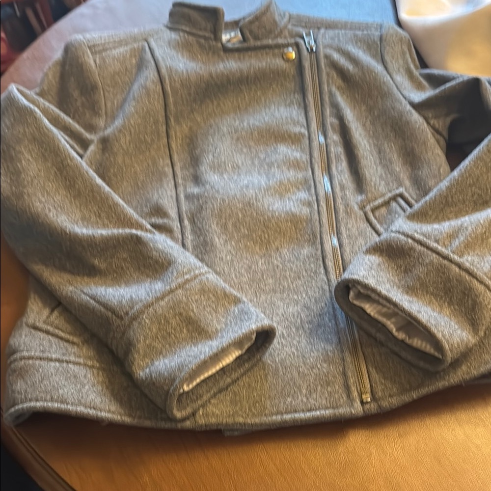 Banana Republic women’s moto Charcoal Jacket - Picture 7 of 10